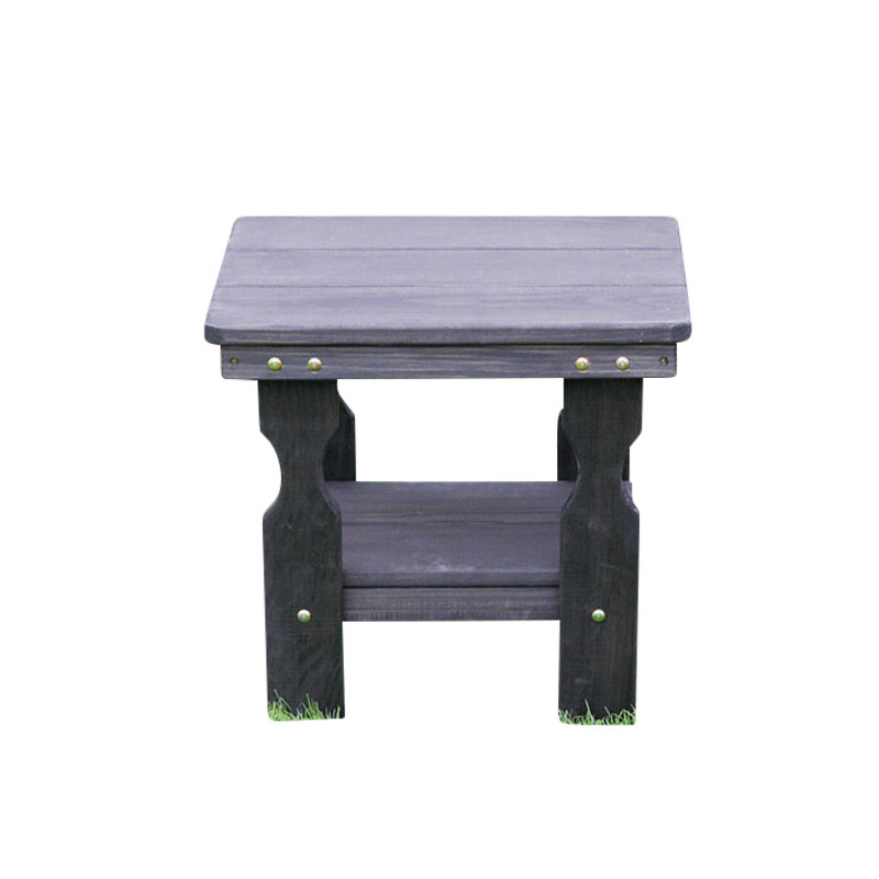 Table d'appoint robuste, Noir semi-solide