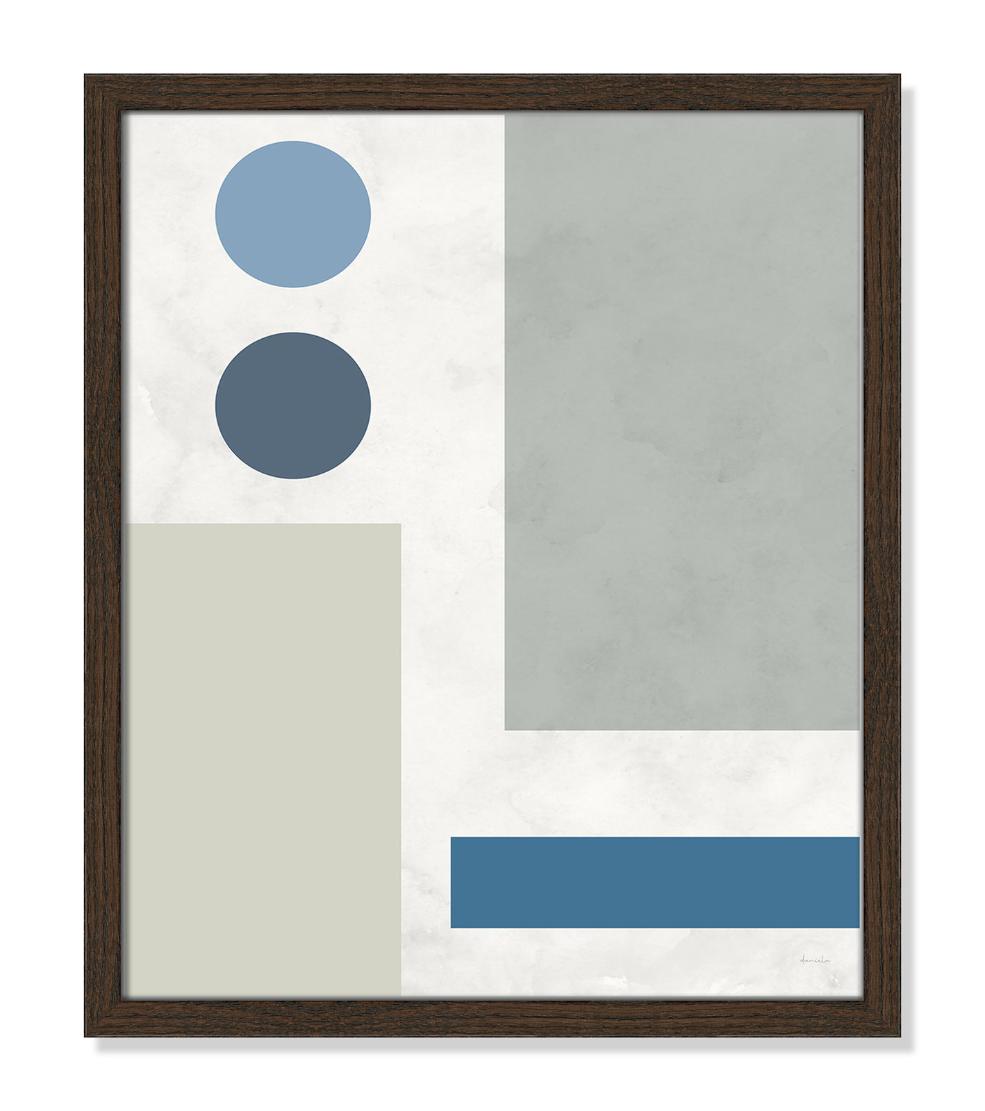 Stars Align I Print, 16" W x 19" H, Walnut Framed