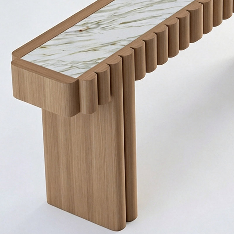 Console d'entrée moderne et luxueuse, H 31,5 po x l 55,1 po x P 15,7 po