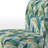 Palm Mirage Tropical Pattern - Upholstered Coastal Slipper Chair, Green Accent Chair-1081492328