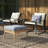 Ensemble de patio d'extérieur avec coussins 3 pièces Prciado-737083996