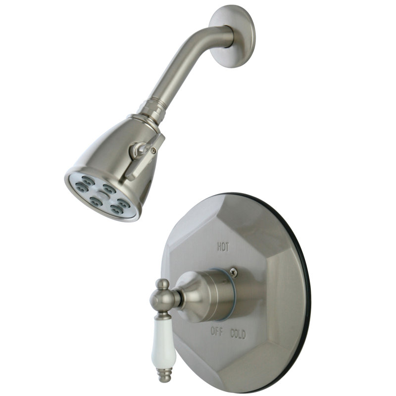Kingston Brass Single-Handle Pressure Balanced Shower Faucet, Brushed Nickel