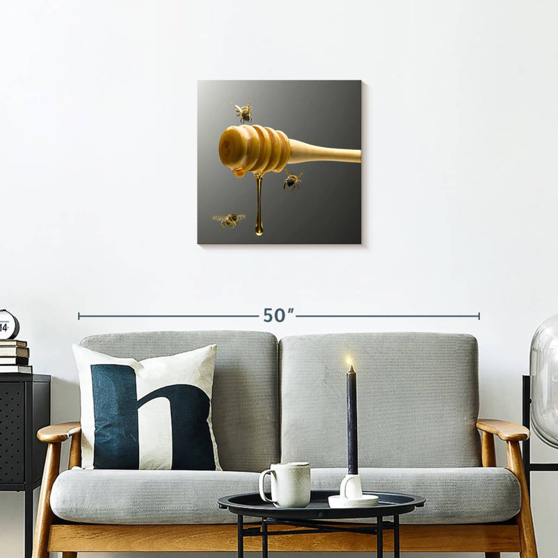 Brampt Honey Dipper And Bees, 20" H x 20" W