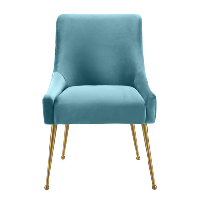 48.3cm H Velvet Upholstered Side Chair