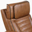 Canapé inclinable électrique en cuir fleur double moderne et contemporain de 84 po Eshan-1027413736