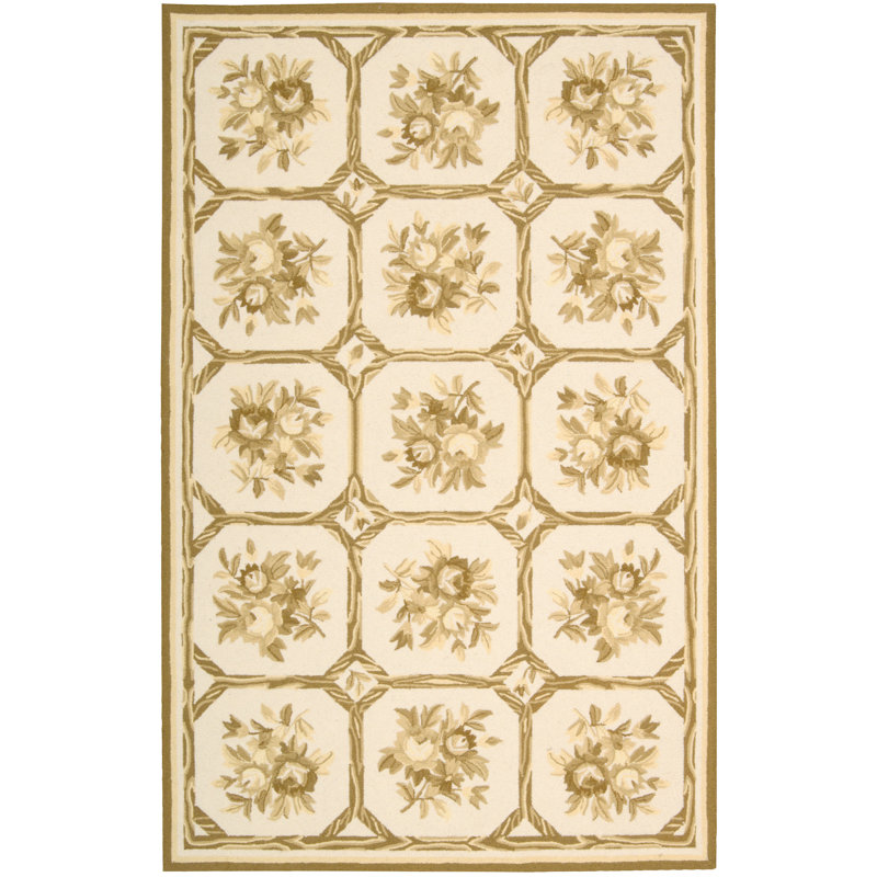 Kendall Wool Floral Indoor Rug, Rectangle 1'9" x 2'9"