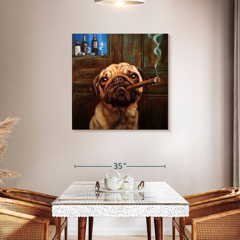 Ketti Uptown Pug, 36" H x 36" W