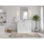 Meuble-lavabo simple autoportant 48 po avec plateau en quartz Alys