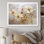 «Beige And Gold Seasonal Flowers Composition I», reproduction sur toile
