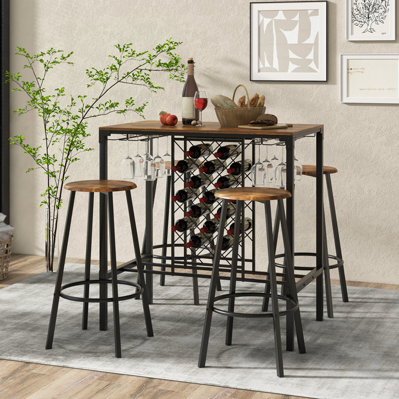 Zigmond 4 - Person Trestle Dining Set