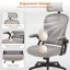 Chaise de bureau ergonomique Loriece en maille pour usage commercial-133429259