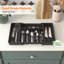 Cutlery Drawer Organiser Large, Extendable Cutlery Tray,8 Compartment, Kitchen Drawer Organiser Utensil Spoons Forks Knives-1543688662