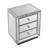 Mirrored Glass Accent Chest