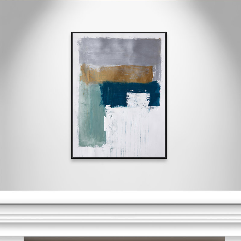 «Quiet Meadow I Print» par Fredrick Ashcroft, Toile avec cadre, L 37,5 po x H 49,5 po, Cadre flottant noir