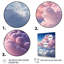 «Pink Blue Sky Celestial Beauty Mute I», reproduction d'art sur toile-1790415044-1790415045