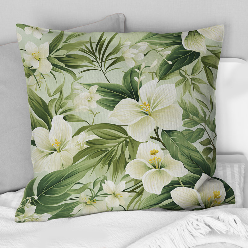 Coussin Minimalist Flora, H 18 po x l 18 po