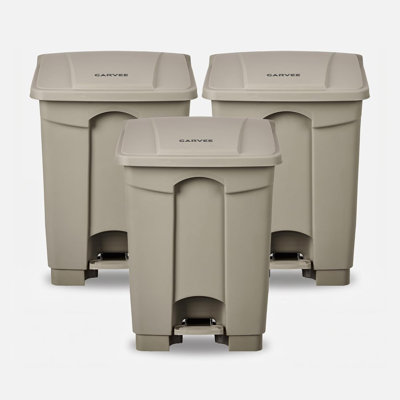 Poubelle à pédale 12 pi avec couvercle et pédale 12 gallons