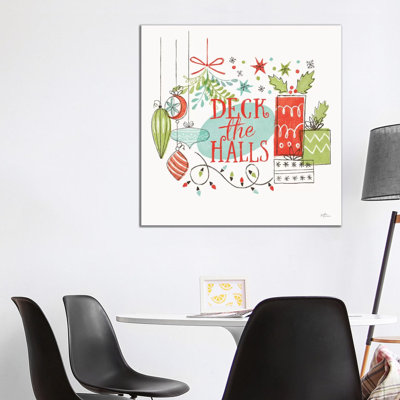 Retro Christmas III by Janelle Penner - Wrapped Canvas Print