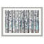 «Addieville Birch Trees Grey», reproduction encadrée