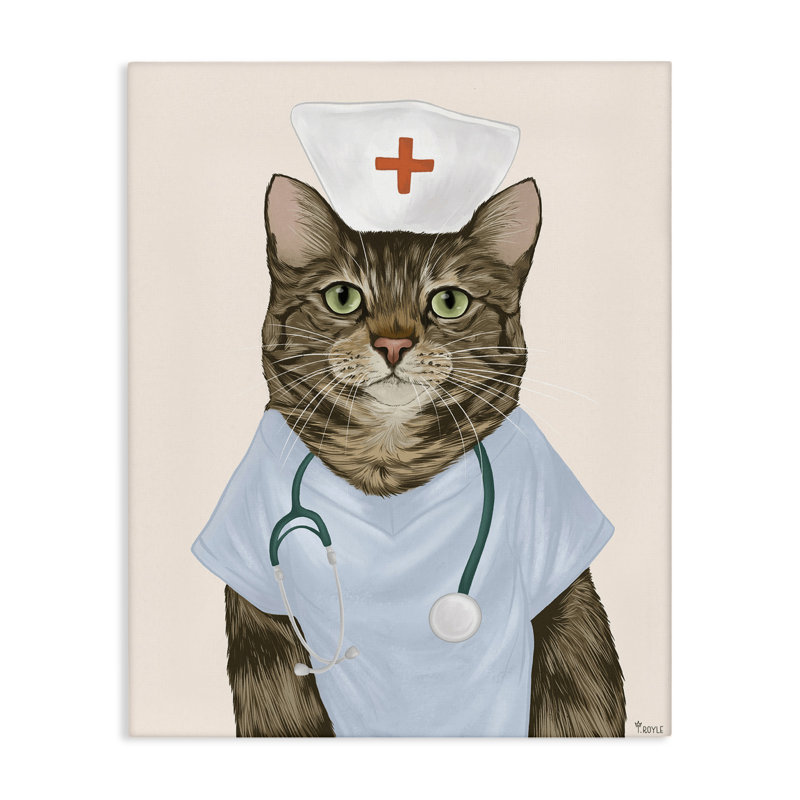 «Nurse Doctor Cat» par Tara Royle, H 20 po x l 16 po