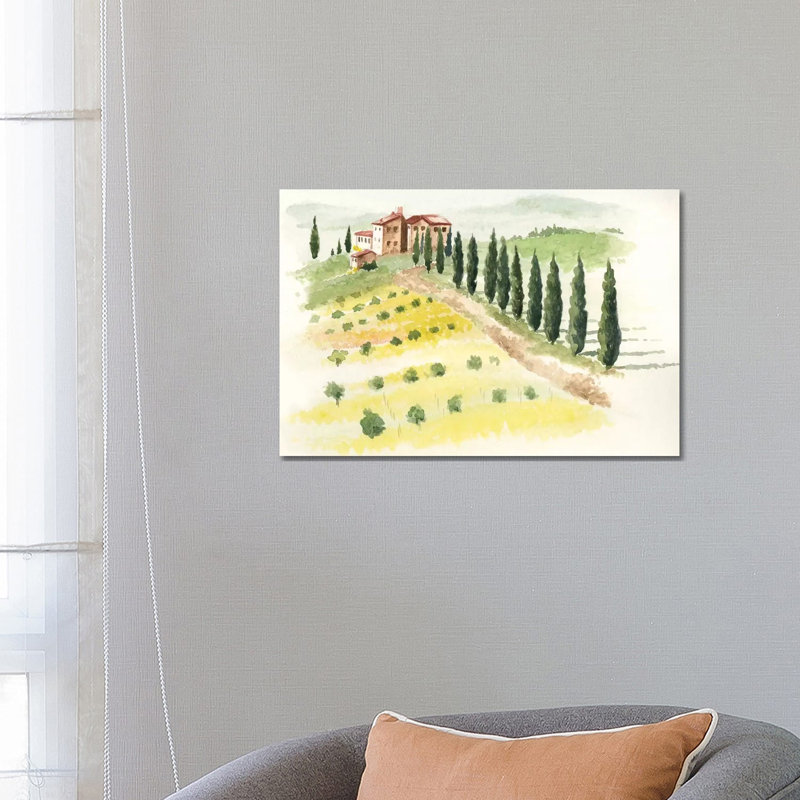Tuscan Villa II by Jennifer Paxton Parker - Wrapped Canvas Gallery-Wrapped Canvas Giclée, 66.04 cm H x 45.72 cm W