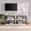 Console industrielle à 3 niveaux avec table d'entrée étroite de 70,87 po avec rangement-2106210582