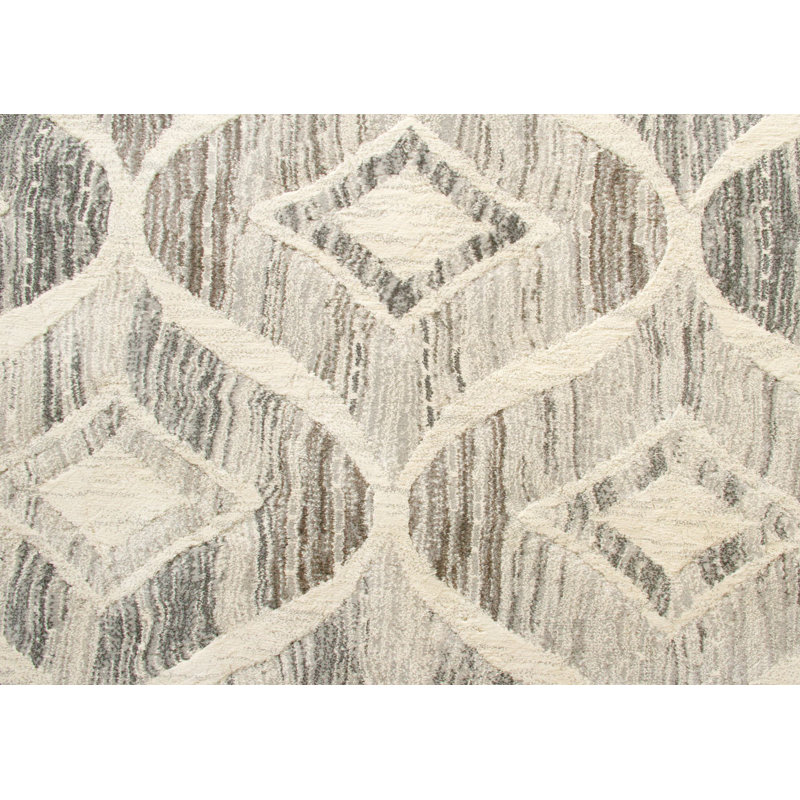 Tindle Geometric Flatweave Area Rug, Rectangle 160 x 230cm