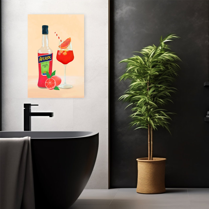 Art mural Aperol Spirz, H 24 po x l 16 po