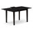 6088F1ABD43B477296333BB99EAF1468 5 Piece Kitchen Table Set Includes a Rectangle Dining Table with Removable leaf and 4 Parson Chairs, Black-123099964-123099960