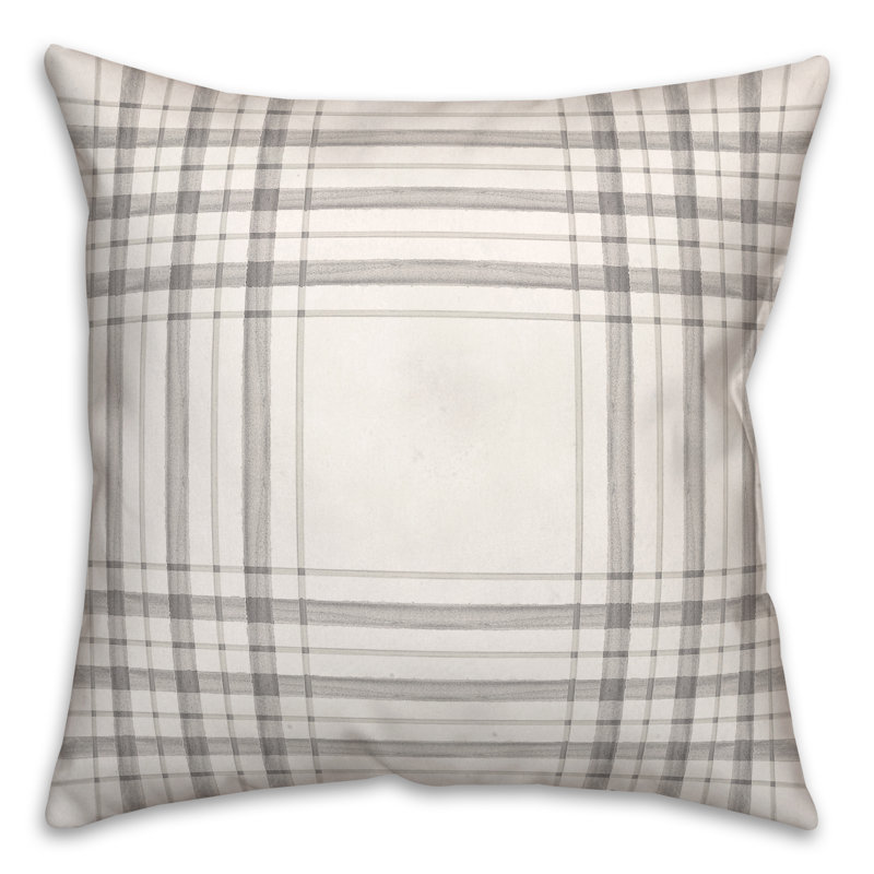  Housse et insert de coussin extérieur peint, Gris, 20 po x 20 po