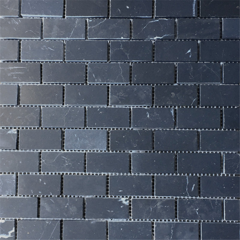 12 in. x 12 in. Linear Honed Marble Tile