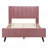 Bed, Upholstered Platform Bed, Velvet