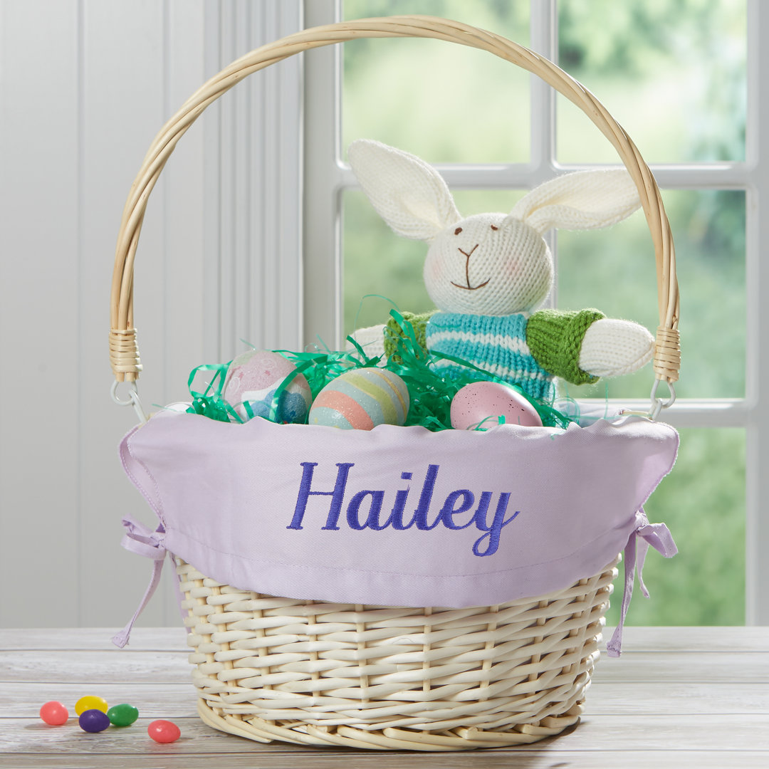 Personalization Mall Wicker Decorative Basket Personalization Mall 