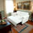 Convertible Chenille Sofa Bed, 3-in-1 Pull Out Sleeper Couch with Thick Cushions and Side Storage Pocket, Queen Size Sofa for Living Room Guest Room Apartment-1058112553