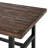 Rundell 48" Dining Table - Rustic Industrial Solid Pine Wood Top with Reclaimed Wood Finish, Strong Powder-Coated Metal Legs, Ideal for Kitchen and Loft Spaces, Natural Wood Variations