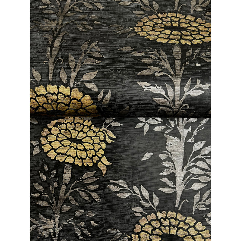 Papier peint doré French Marigold, Noir, noir, noir, noir