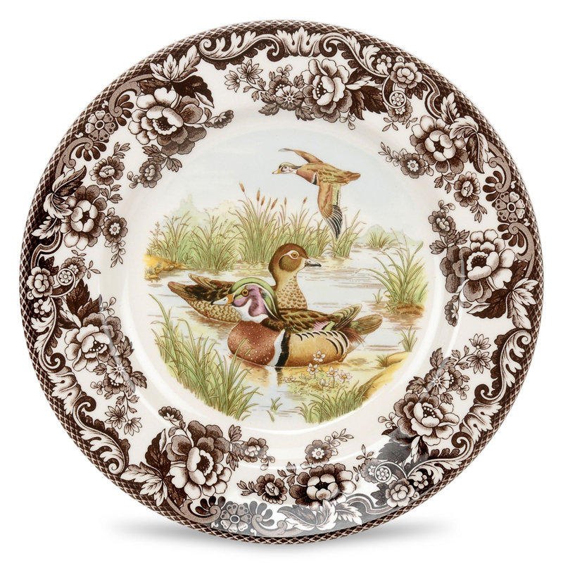 Spode Woodland Salad Plate 8" Wood Duck