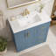 Meuble-lavabo avec cadre en bois massif et 3 tiroirs Damarquis
