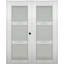 Porte standard à panneaux en bois manufacturé Avon 3 Lite-93068052-93068053-93068054