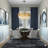 Transitional 10 Light Gold Crystal Round Chandelier-158302478-181847044