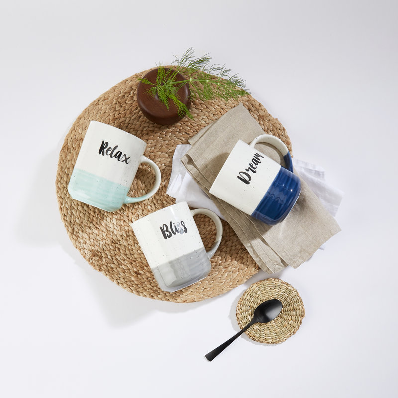 Waterside Slogan Dipped Mug Set
