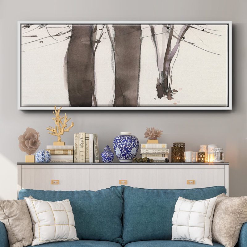 Under the Winter Tree II- Framed Canvas, 8" H x 20" W