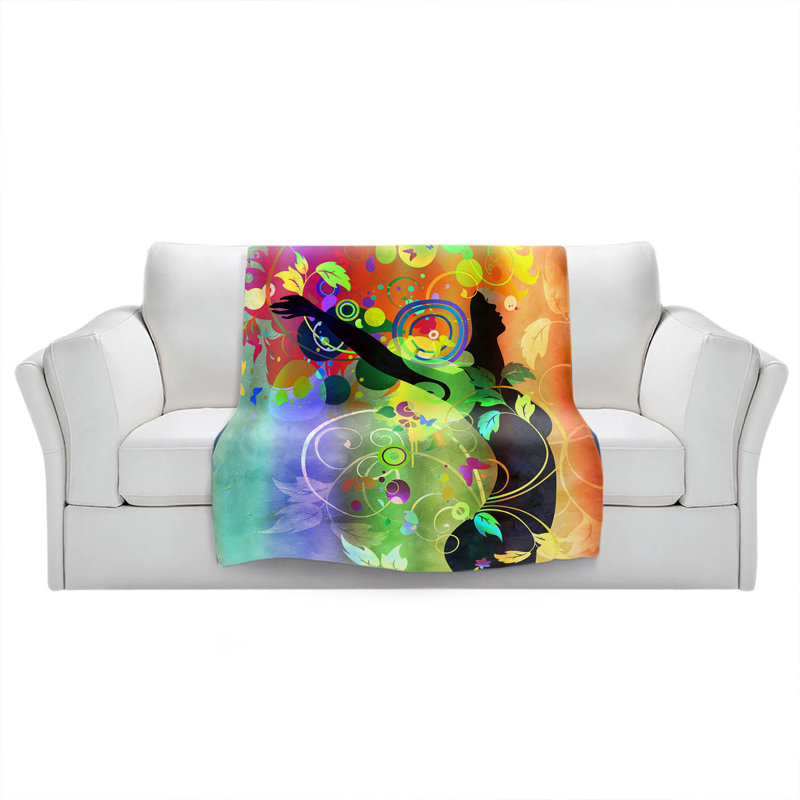 Hand Woven Throw Blanket, 68" x 80"