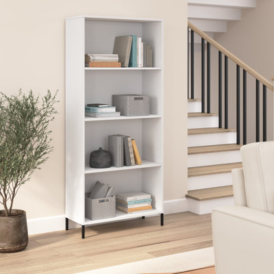 Caleshia 4 Shelf Bookcase
