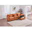 Canapé modulaire de 112 po pour salon, canapé en L en chenille, canapé-lit modulaire confortable avec repose-pieds de rangement mobile, support pour téléphone, port de charge USB-1745752865-1745752866