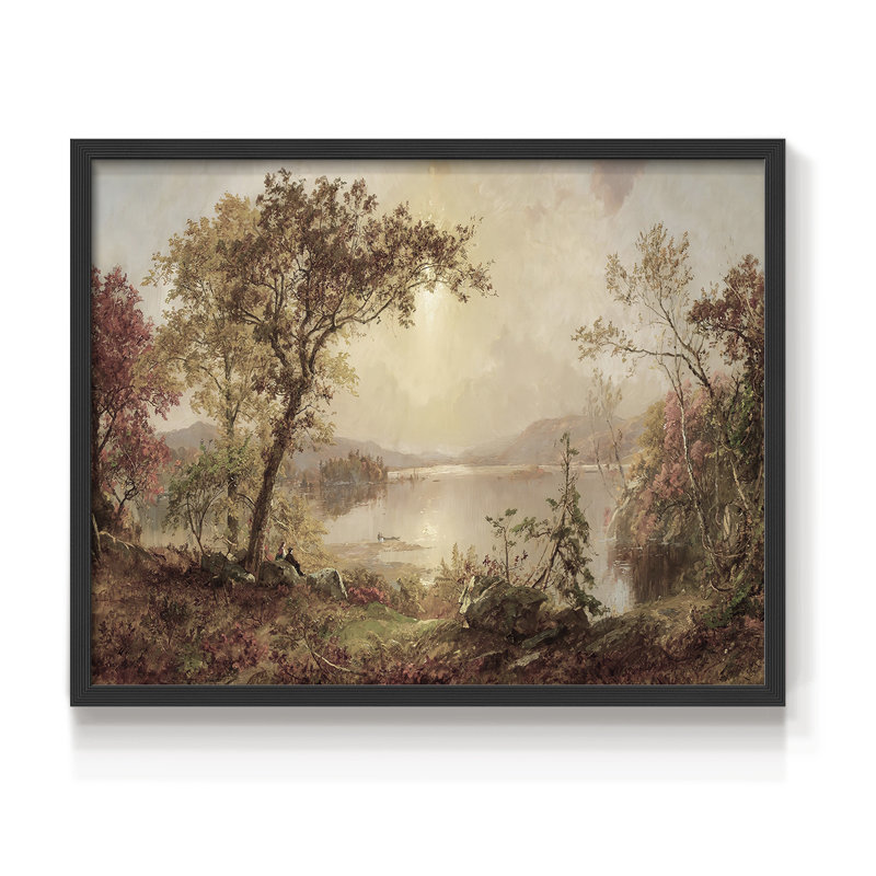 Paysages rétro-CCLxxv-reproduction encadrée, H 8 po x l 10 po, Noir
