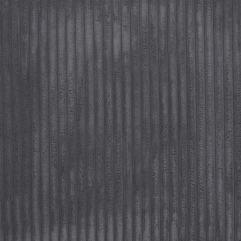 Canapé modulaire en velours côtelé 2 pièces avec 4 coussins décoratifs, Velours côtelé gris foncé