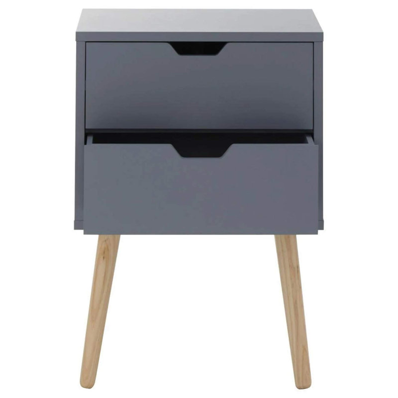 Harrogate 40cm W Solid + Manufactured Wood Bedside Table