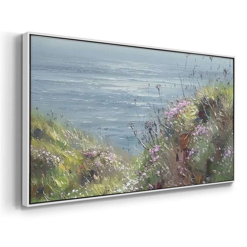 Série paysage - DCC XXIX - Toile tendue avec châssis tendue, prête à être accrochée, H 21 po x l 41 po, Blanc