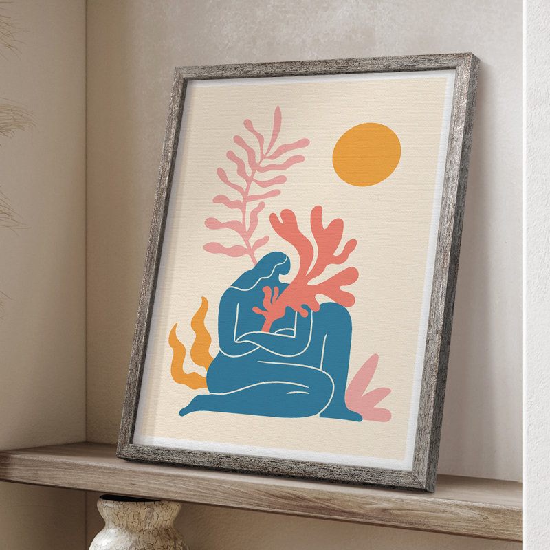 Matisse Cccxx, reproduction d'art encadrée - bois massif, H 11 po x l 9 po